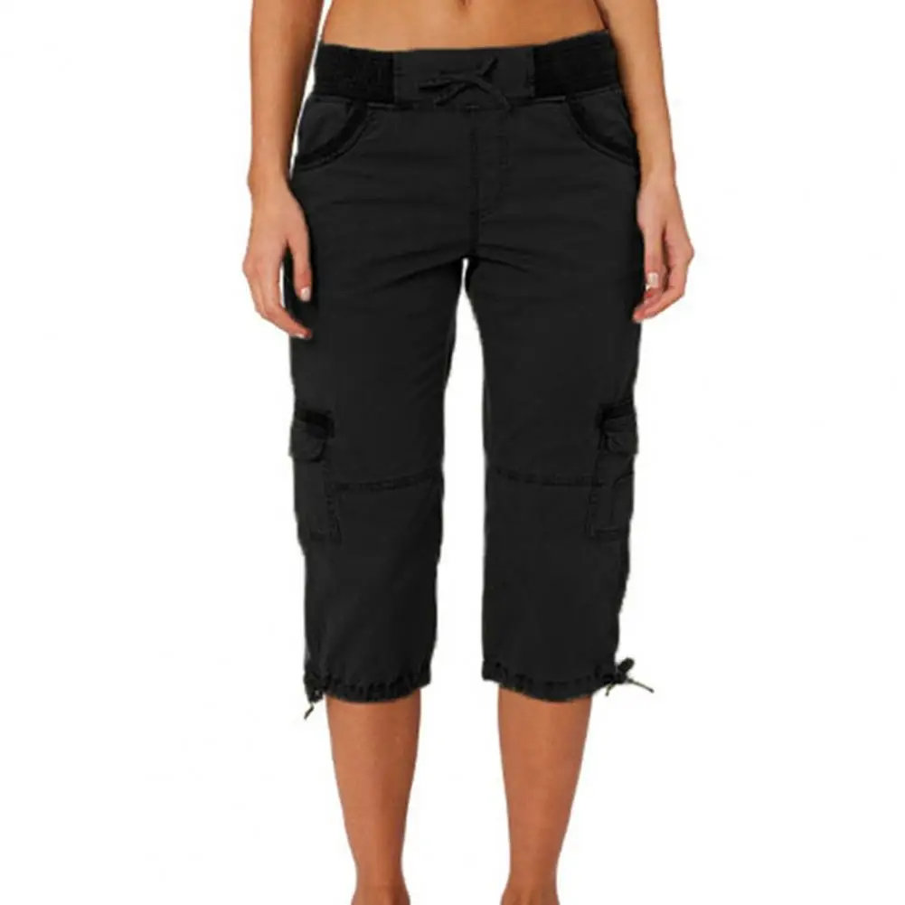 Укороченные брюки Хорошие легкие женские брюки с защитой от скатывания Летние брюки