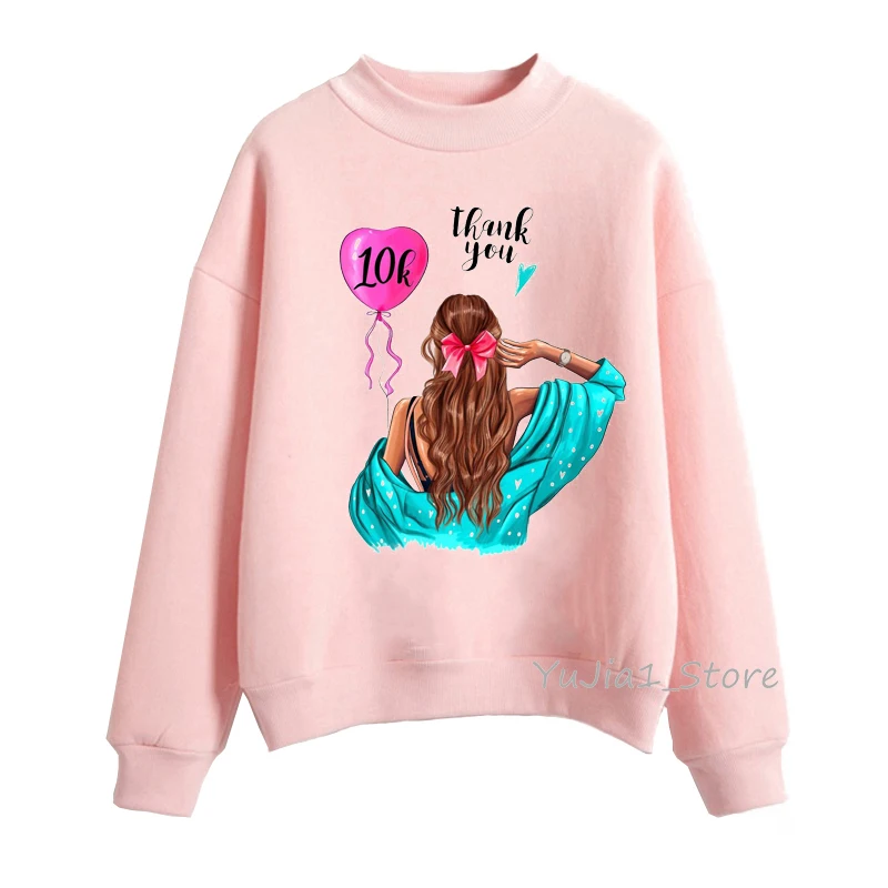 2022 Модная толстовка Sudadera mujer harajuku kawaii с капюшоном для девочек, графический пуловер с воздушным шаром, розовый пуловер с капюшоном, зимние женские топы