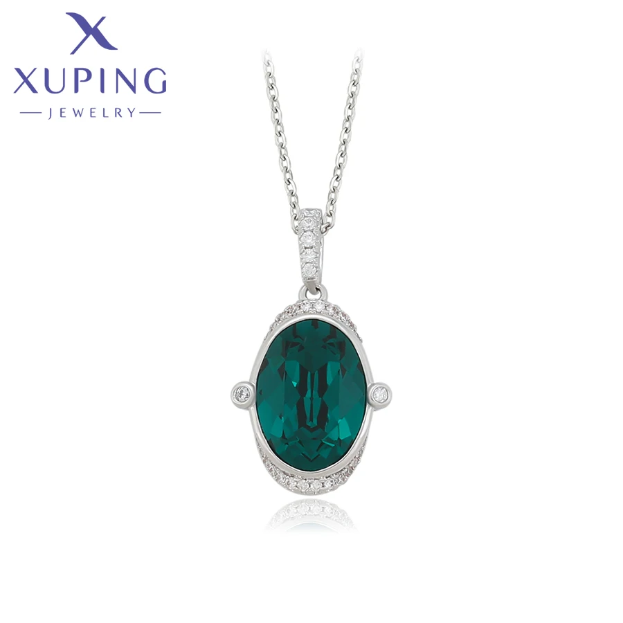 Xuping Ювелирные изделия Модные Новые Ожерелья с подвесками из кристаллов для женщин, подарок на День рождения 40325
