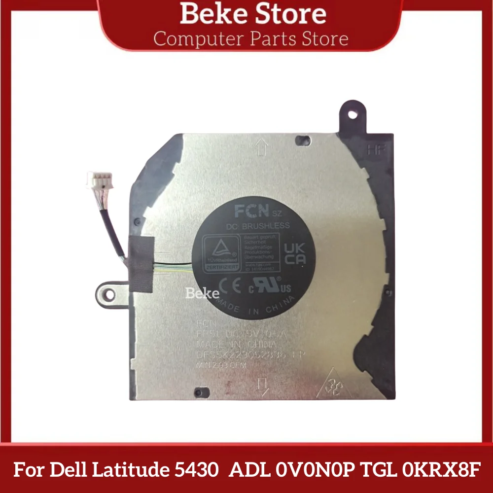 Beke Новый Оригинальный Радиатор Вентилятора Охлаждения Для Dell Latitude 5430 ADL 0V0N0P TGL 0KRX8F Бесплатная Доставка