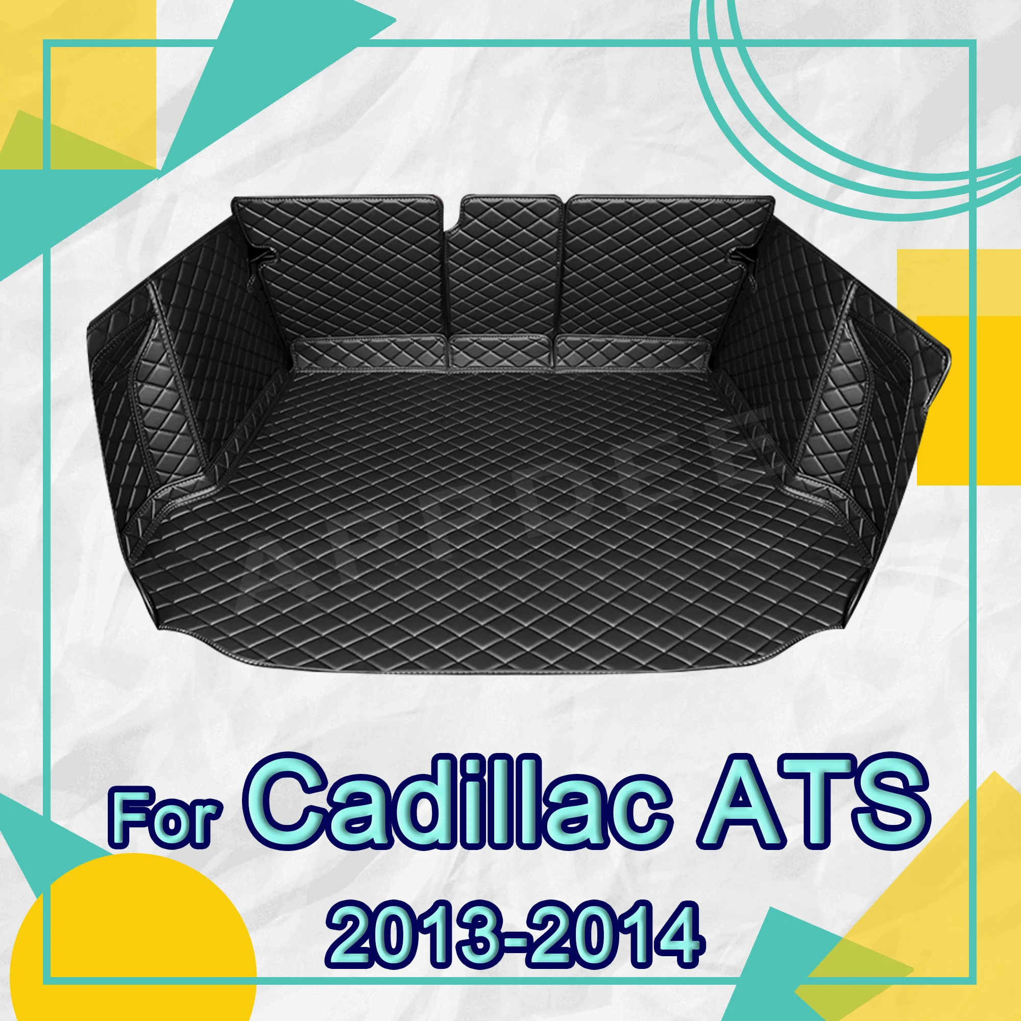 Автоматический коврик для багажника с полным покрытием для Cadillac ATS Седан 2013 2014 Автомобильный коврик для багажника Грузовой Лайнер Аксессуары для защиты интерьера