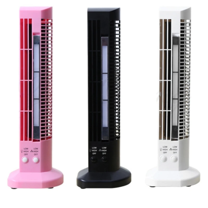 Башенный вентилятор без лопастей, Портативный настольный вентилятор, бесшумный охлаждающий вентилятор, настольный USB-вентилятор