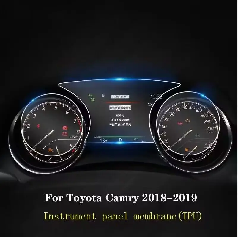 Для Toyota Camry 2018-2023 Внутренняя приборная панель автомобиля мембранный ЖК-экран TPU защитная пленка для ремонта от царапин