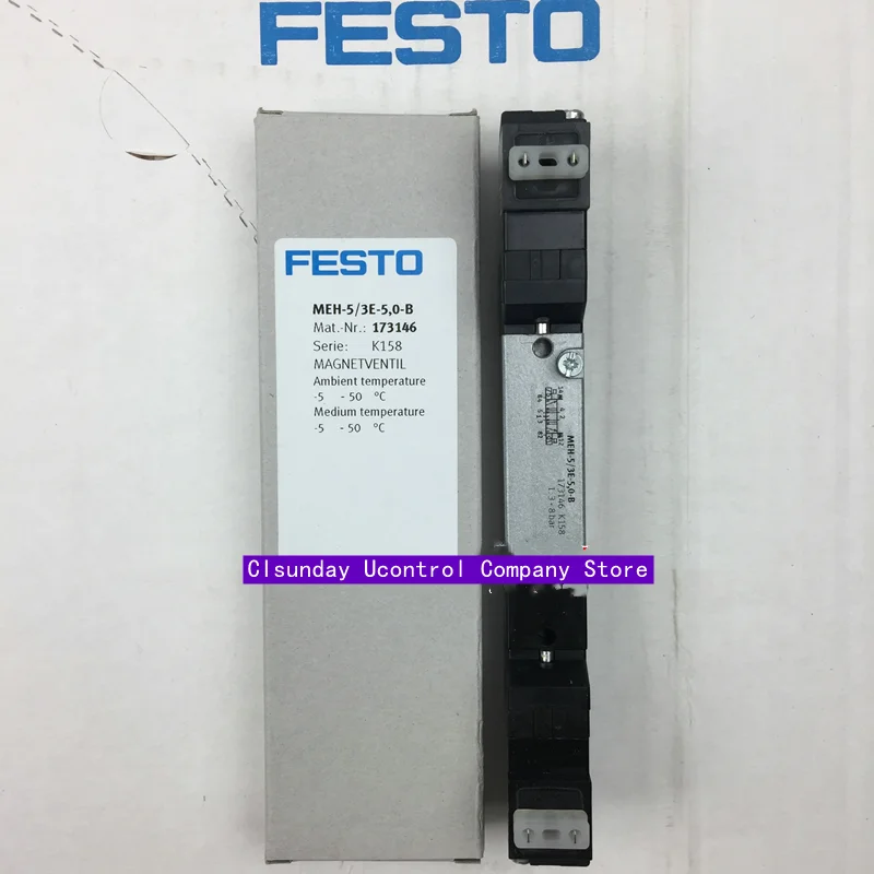 Новый оригинальный электромагнитный клапан FESTO MEH-5/3E-5, 0-B 173146