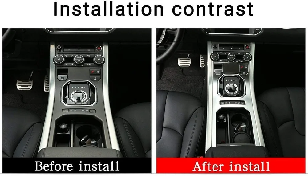 ABS Центральная консоль, панель переключения передач, накладка Для Land Rover Range Rover Evoque 2012-2017