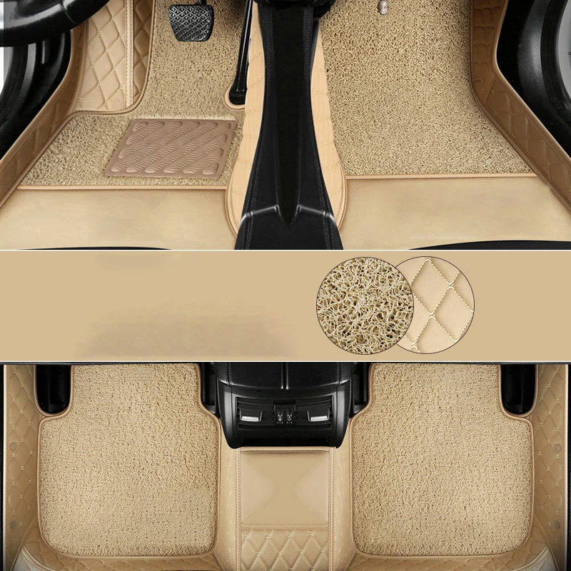 Изготовленный на заказ кожаный автомобильный коврик BHUAN для Jeep Всех моделей renegade compass cherokee patriot wrangler, автоаксессуары для стайлинга автомобилей