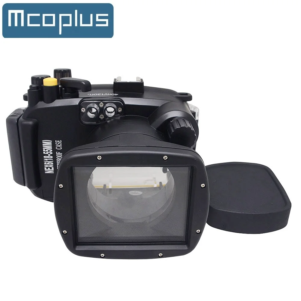 Mcoplus NEX6 Водонепроницаемый корпус Подводная камера Чехол для дайвинга Sony NEX-6 Камера 18-55 мм объектив
