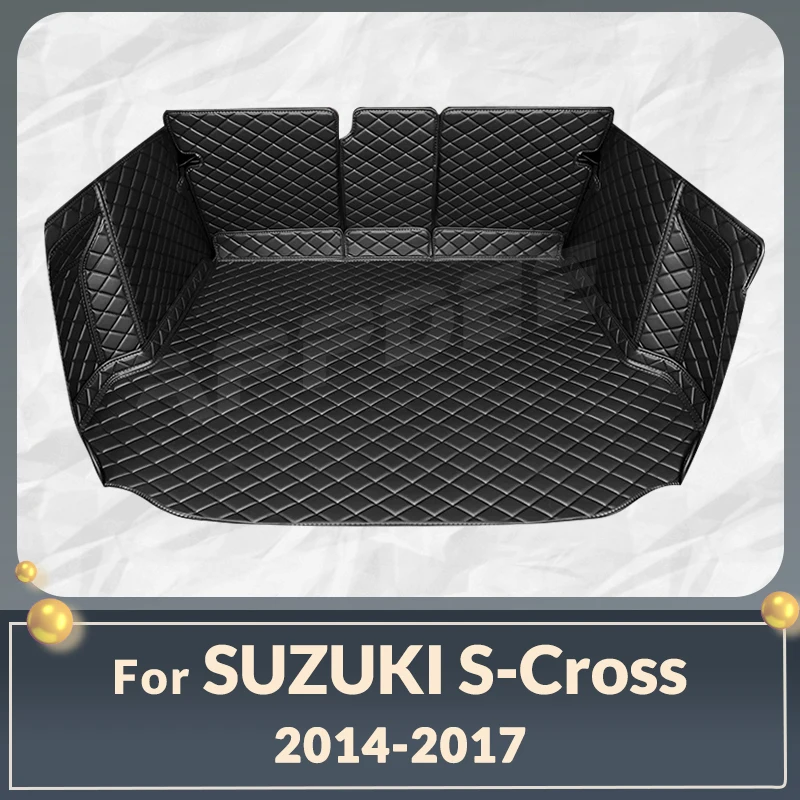 Автоматический коврик для багажника с полным покрытием для Suzuki S-Cross 2014-2017 16 15, накладка на багажник автомобиля, аксессуары для защиты салона грузового лайнера