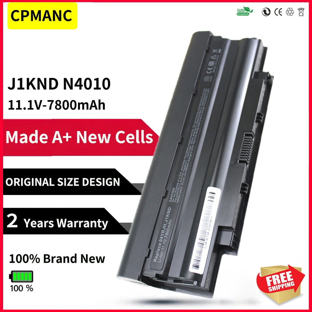 CPMANC 9-элементный Аккумулятор j1knd для Dell Inspiron M501 M501R M511R N3010 N3110 N4010 N4050 N4110 N5010 N5010D N5110 N7010 N7110