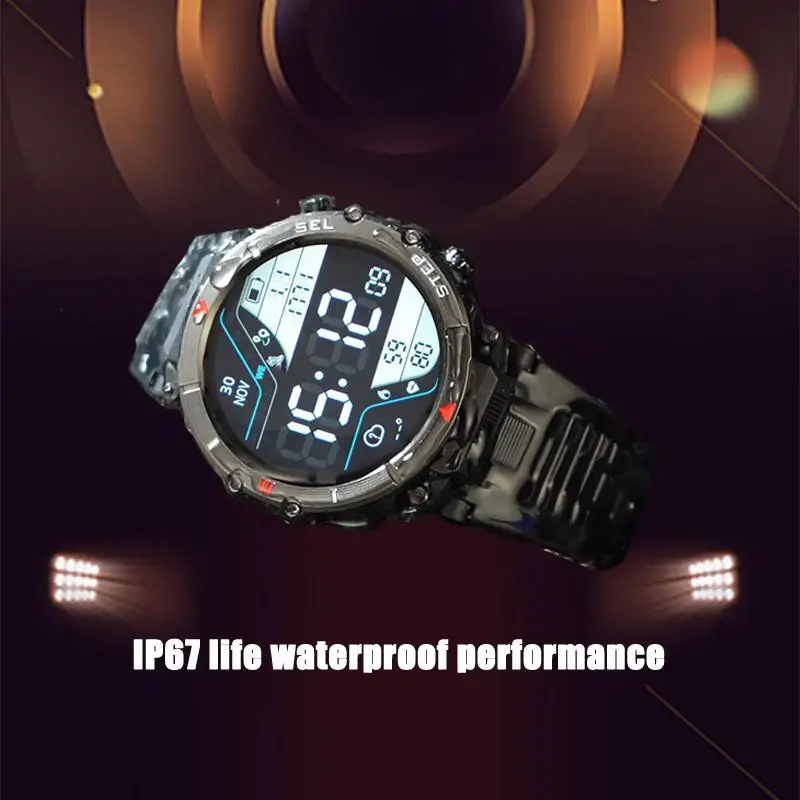 Универсальные уличные Bluetooth-умные часы с водонепроницаемым дизайном и пульсометром - ваш идеальный компаньон для активного образа жизни