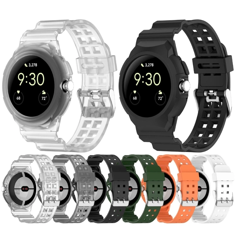 Силиконовый защитный чехол для часов, Сменный ремешок на Запястье, браслет для Google Pixel Watch, Регулируемая Петля для ремня