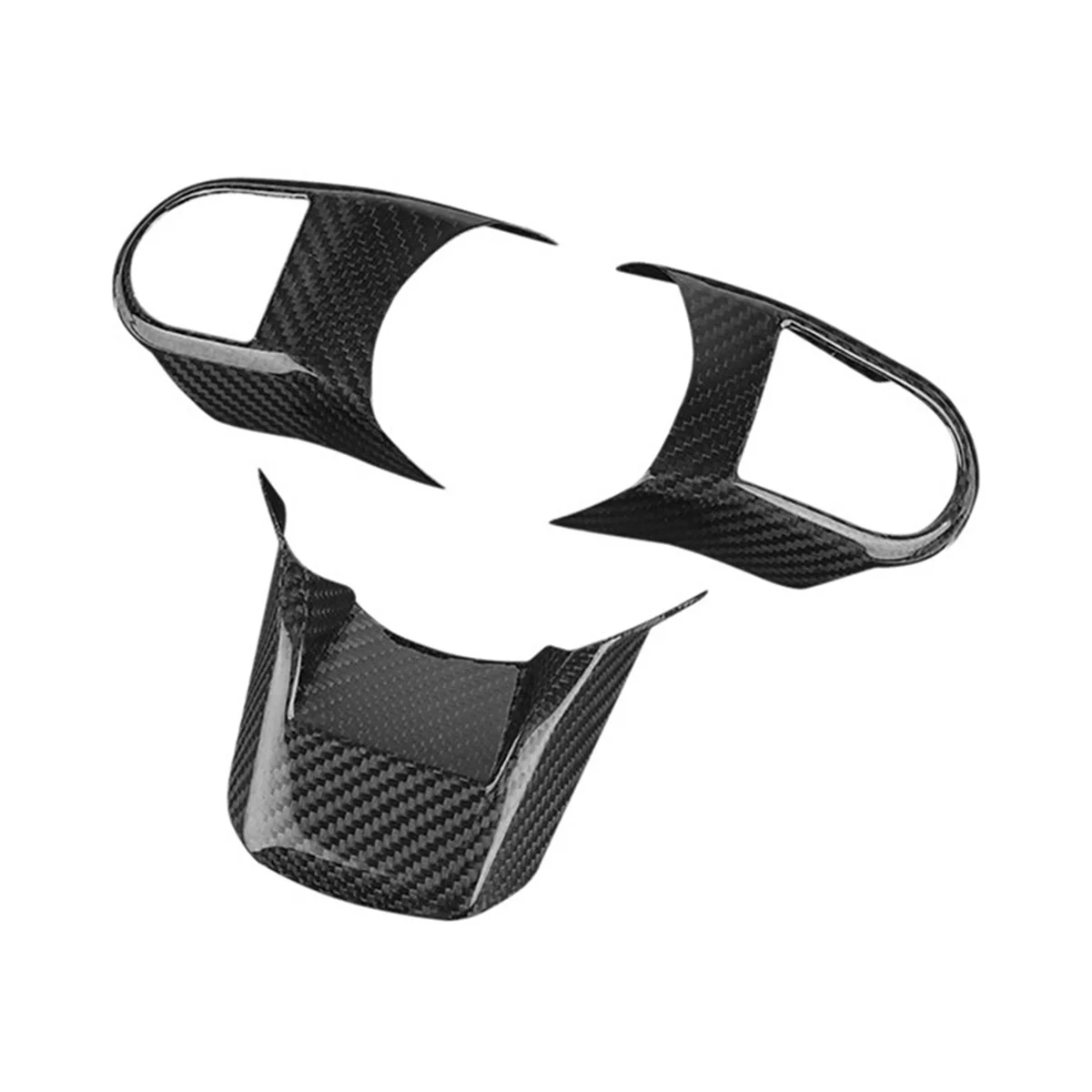 3 шт., Автомобильная панель рулевого колеса из углеродного волокна, отделка, декоративная рамка, наклейка для MINI Cooper F55 F56 F57 2021 2022