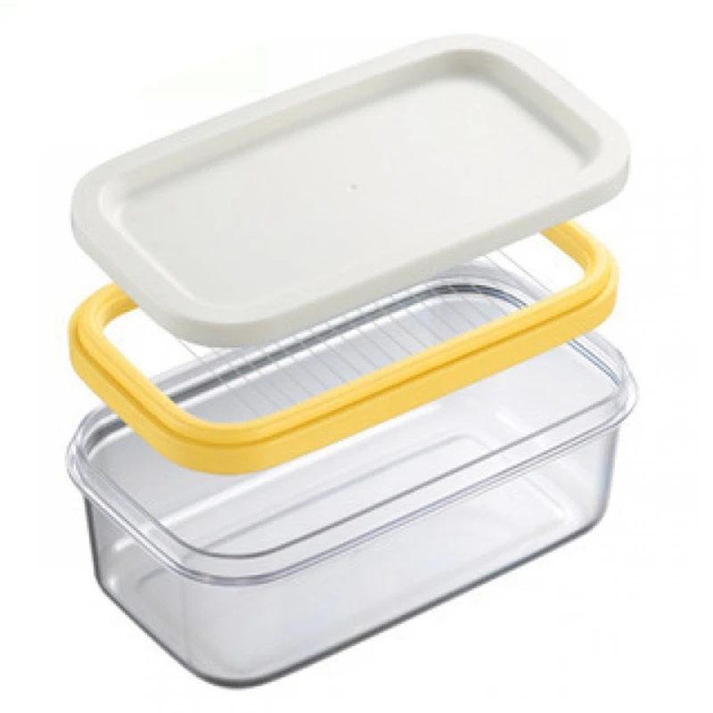 Кухонная Переносная домашняя коробка для масла, Блюдо для нарезки продуктов, держатель для сыра с крышкой (1 шт.)