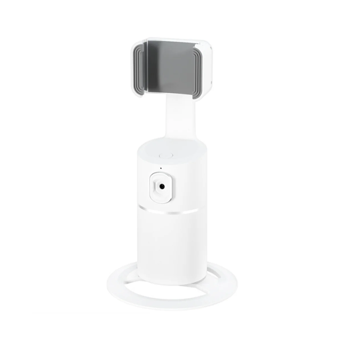 Автоматическое отслеживание лица Штатив с поворотом на 360 ° AI, Карданный стабилизатор для телефона, держатель смартфона для видеоблога в прямом эфире (белый)
