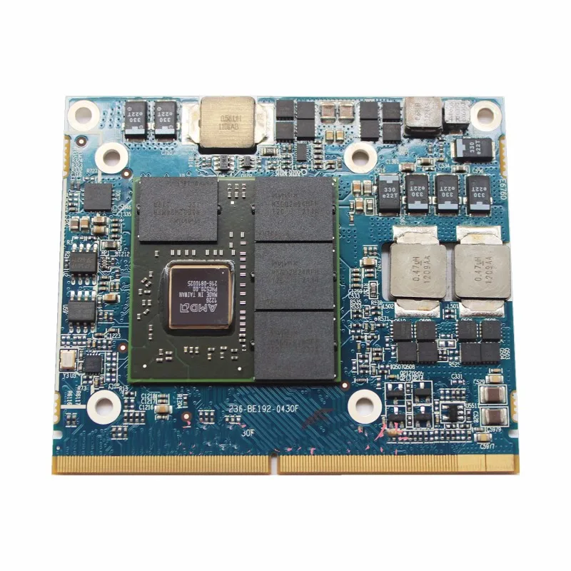 Для AMD E6760 MXM 1 ГБ Энергоэффективная встроенная видеокарта Type-A Встроенная видеокарта