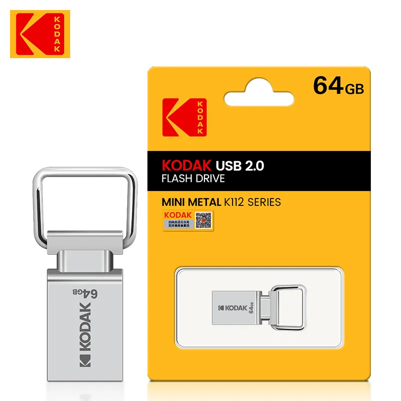 KODAK K112 Супер Мини Металлический USB флэш-накопитель 64 ГБ 32 ГБ USB2.0 Флэш-диск Флэш-флешка Memory stick ручка-накопитель Автомобильный Ключ