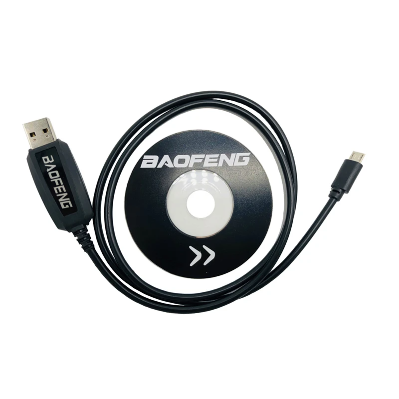 Оригинальный USB-кабель для программирования Baofeng BF-T1 с компакт-диском для Мини-рации BFT1 BF-9100, Аксессуары Для Двухстороннего радио