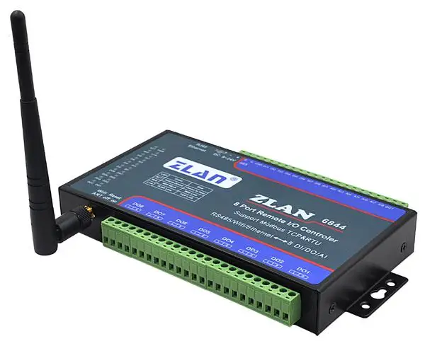 8 каналов WIFI LAN Modbus TCP RTU модуль Дистанционного управления модулем ввода-вывода