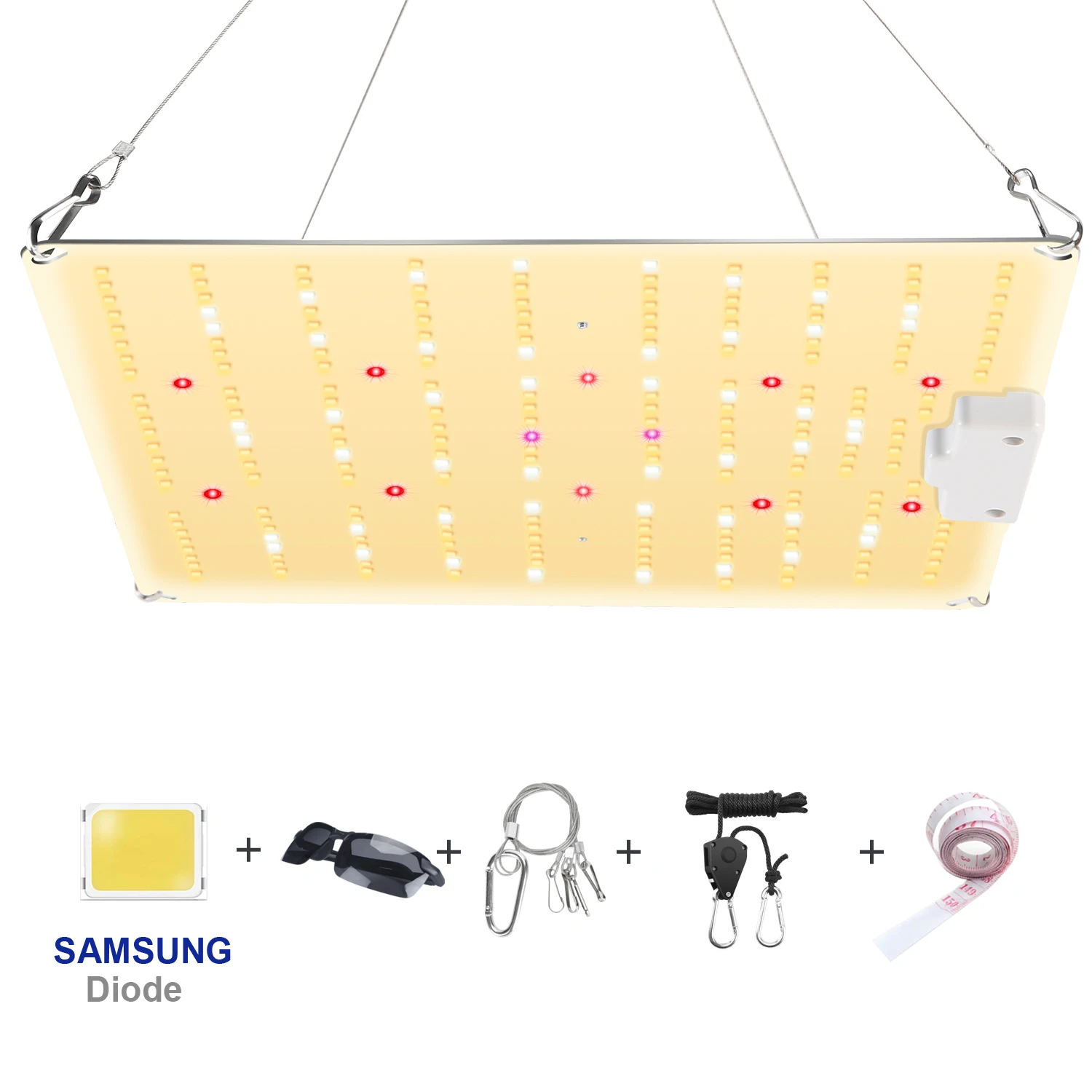 1000 Вт Светодиодный светильник для выращивания с диодом Samsung полного спектра, бесшумная квантовая плата, используется для гидропонной установки в теплице-палатке