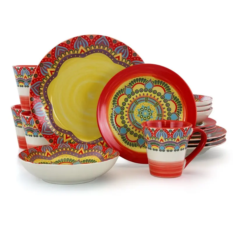 Набор посуды Zen Red Mozaik из 16 предметов