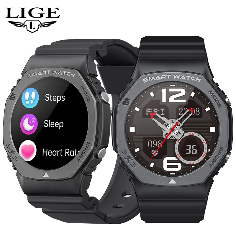 LIGE GPS Смарт-часы Мужские Для спорта на открытом воздухе, часы 