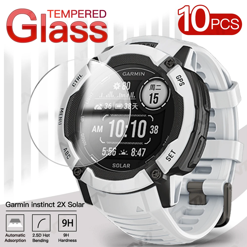 10 шт./лот, закаленное стекло Премиум-класса 9H для Garmin instinct 2X Solar Screen Protector, Защитная пленка для Garmin instinct 2X Solar