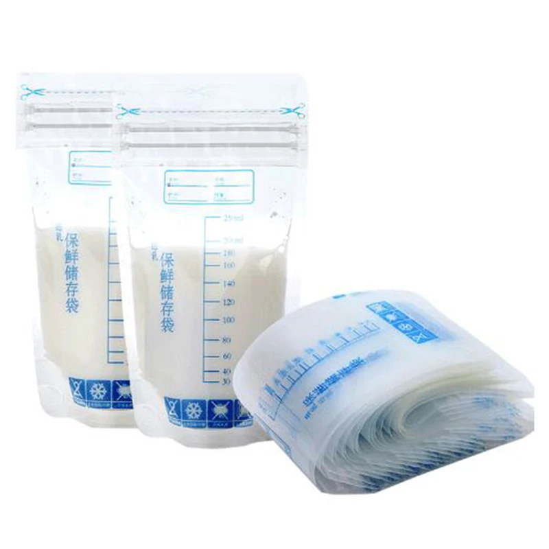30шт Детские сумки для хранения грудного молока 250 мл Безопасные Для Здоровья Детские Сумки для хранения Материнского молока с морозильной камерой для кормления Детские Сумки для хранения молока
