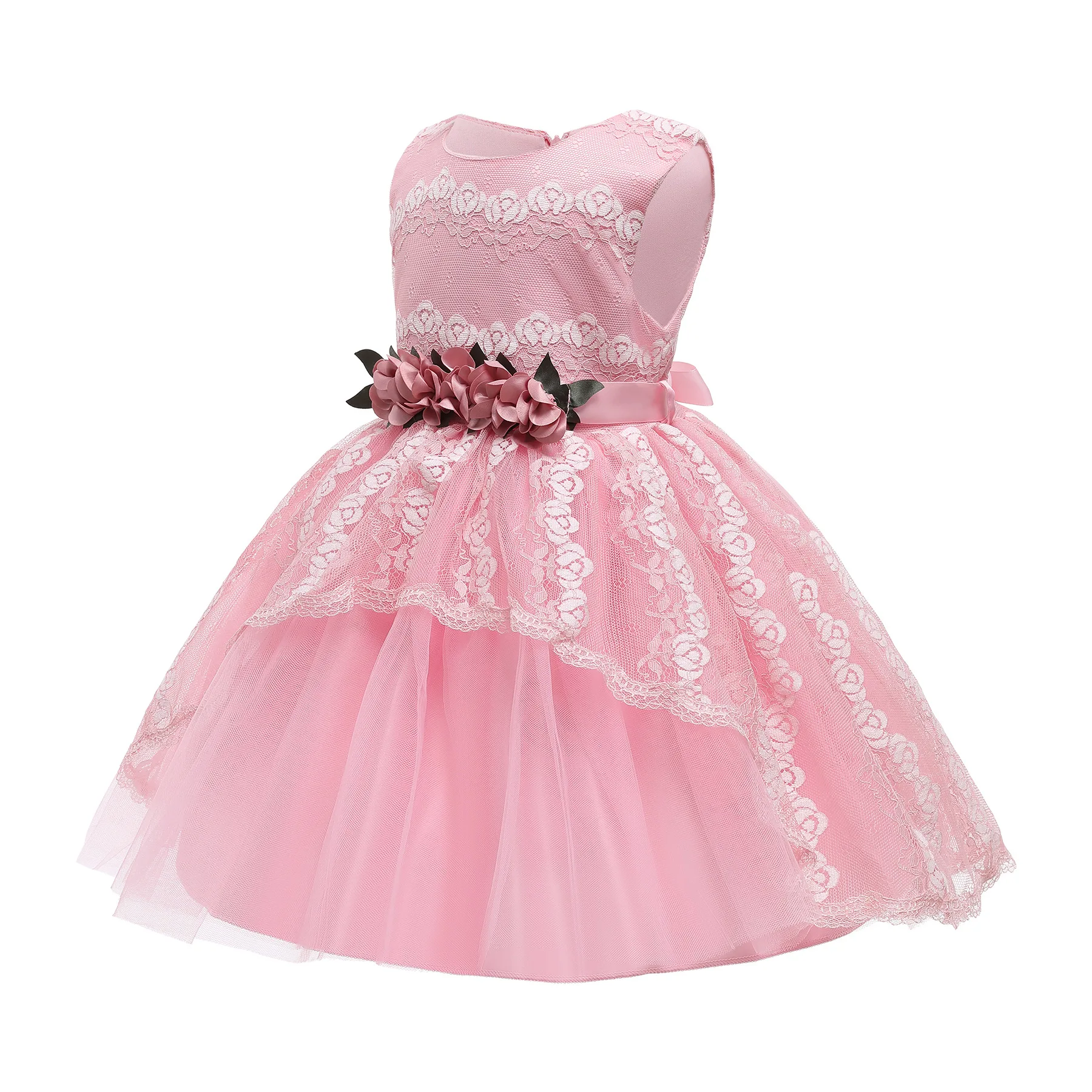 Детское кружевное платье подружки невесты, платье для девочек, праздничное рождественское платье для девочек 3-12 лет, платье принцессы, новая детская одежда
