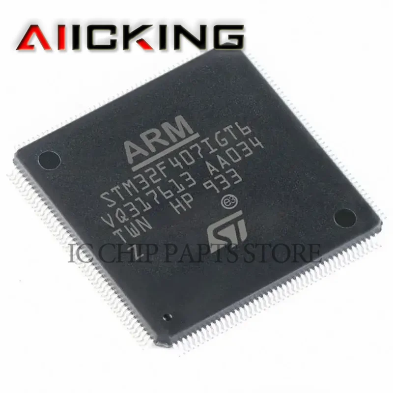 STM32F407IGT6 1 шт. Оригинальный микросхема LQFP-176 STM32F407 ARM Cortex-M4 32b MCU + FPU, 210DMIPS IC В наличии