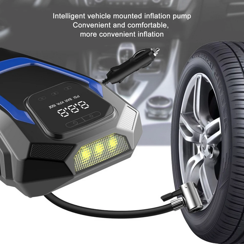 Автомобильный Портативный Надувной насос, Автомобильный воздушный компрессор, Интеллектуальное цифровое определение давления в шинах, автоматический Шинный насос для автомобиля, велосипеда, мотоцикла