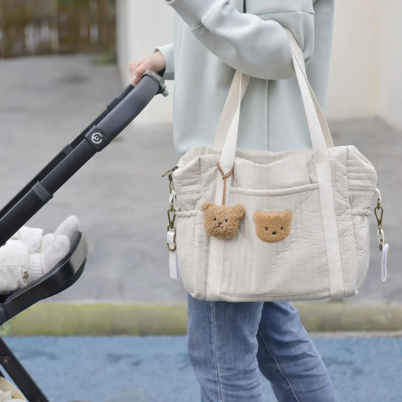 Сумка для мамы в корейском стиле для беременных для ребенка и мамы, детская коляска, сумка для подгузников, Органайзер для подгузников, Дорожные сумки на плечо