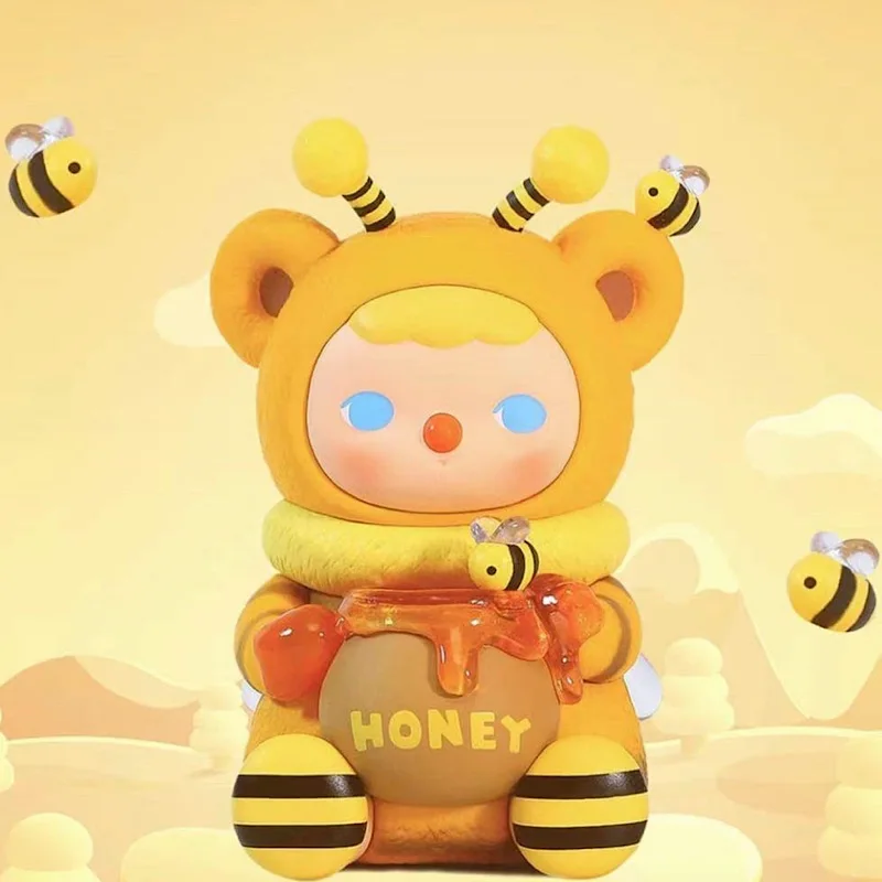 Pucky HoneyBear Overseas Ограниченная серия Лифт Кавайные фигурки Аниме Игрушки Милая коллекция Настольная модель Подарки Мальчику на День рождения
