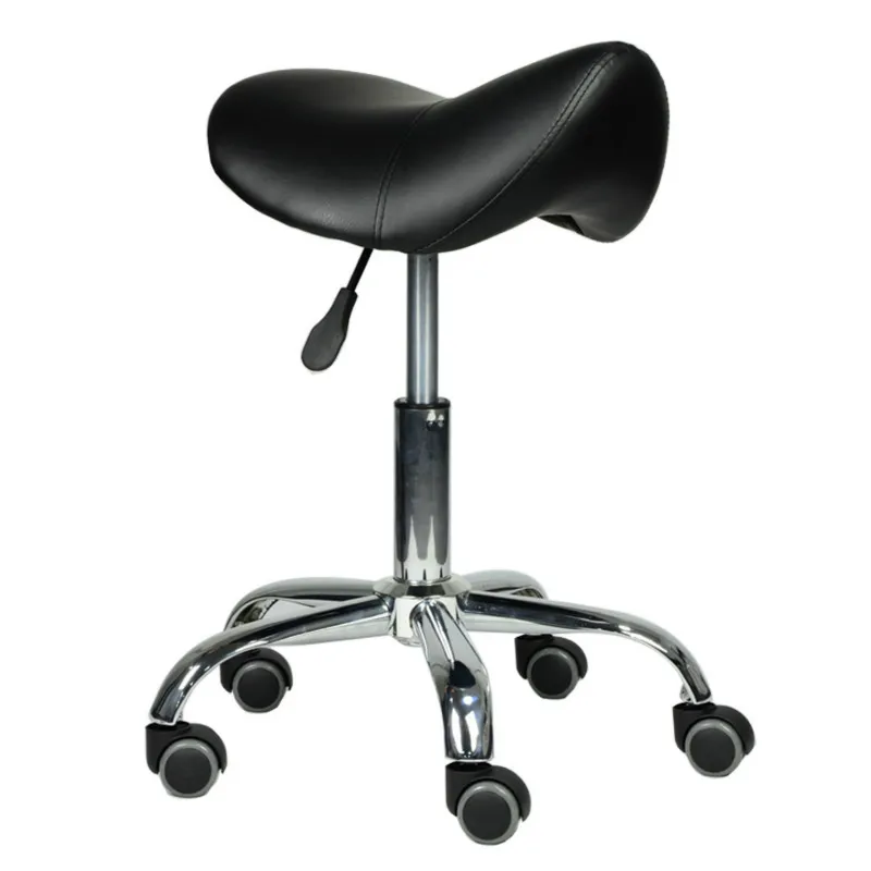 Косметологический Табурет для Стрижки Креативный Стул-седло, Подъемное Вращающееся кресло с подставкой для ног, Регулируемое Кресло для салона, Эргономичное сиденье