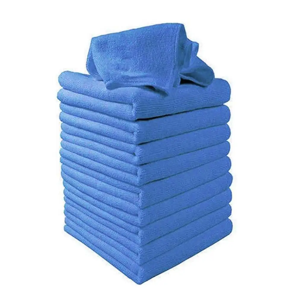 10Pcs 25x25cm Microfiber Auto Car Care Wash Towel Soft Cleaning Cloth Duster автомобильные товары Аксессуары для моек