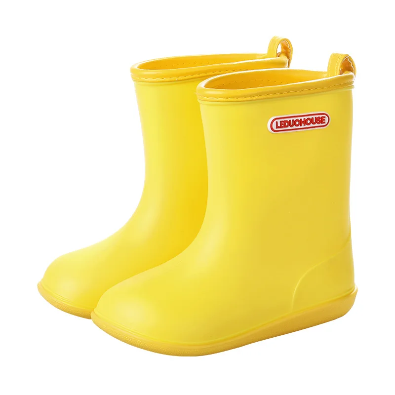 Новые детские резиновые непромокаемые ботинки для мальчиков и девочек, водонепроницаемые нескользящие непромокаемые ботинки, детская водонепроницаемая обувь, резиновые сапоги