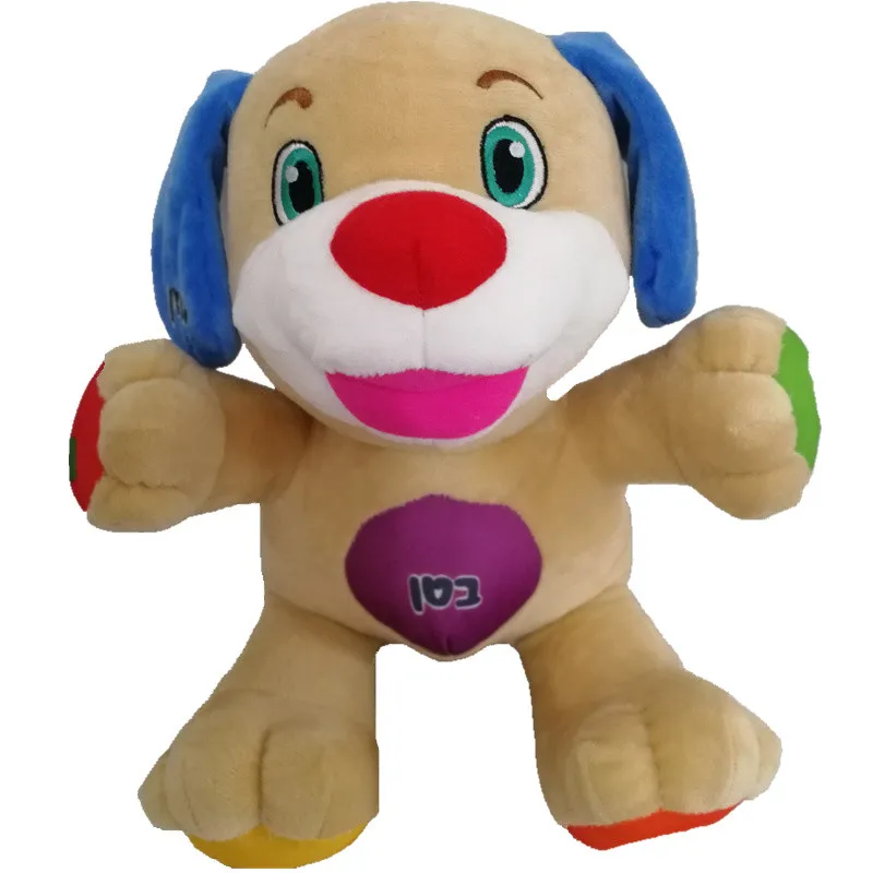 Новая говорящая на иврите игрушка Собака Бегемот Детский Музыкальный Щенок Кукла Детские Плюшевые поющие игрушки на еврейском