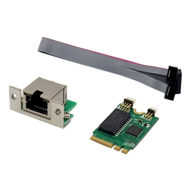 Сетевая карта Mini PCIE M.2 A + E Для RTL8111F Gigabit Ethernet Карта с Одним Портом RJ45 Ethernet Сетевая карта