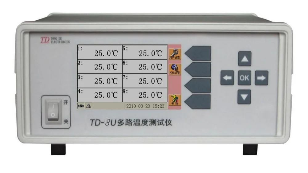 Многоканальный измеритель температуры TD-8U-01 Канал 8 с интерфейсом USB термопара, J, K, N, R, S, B, T. стандартный тип K