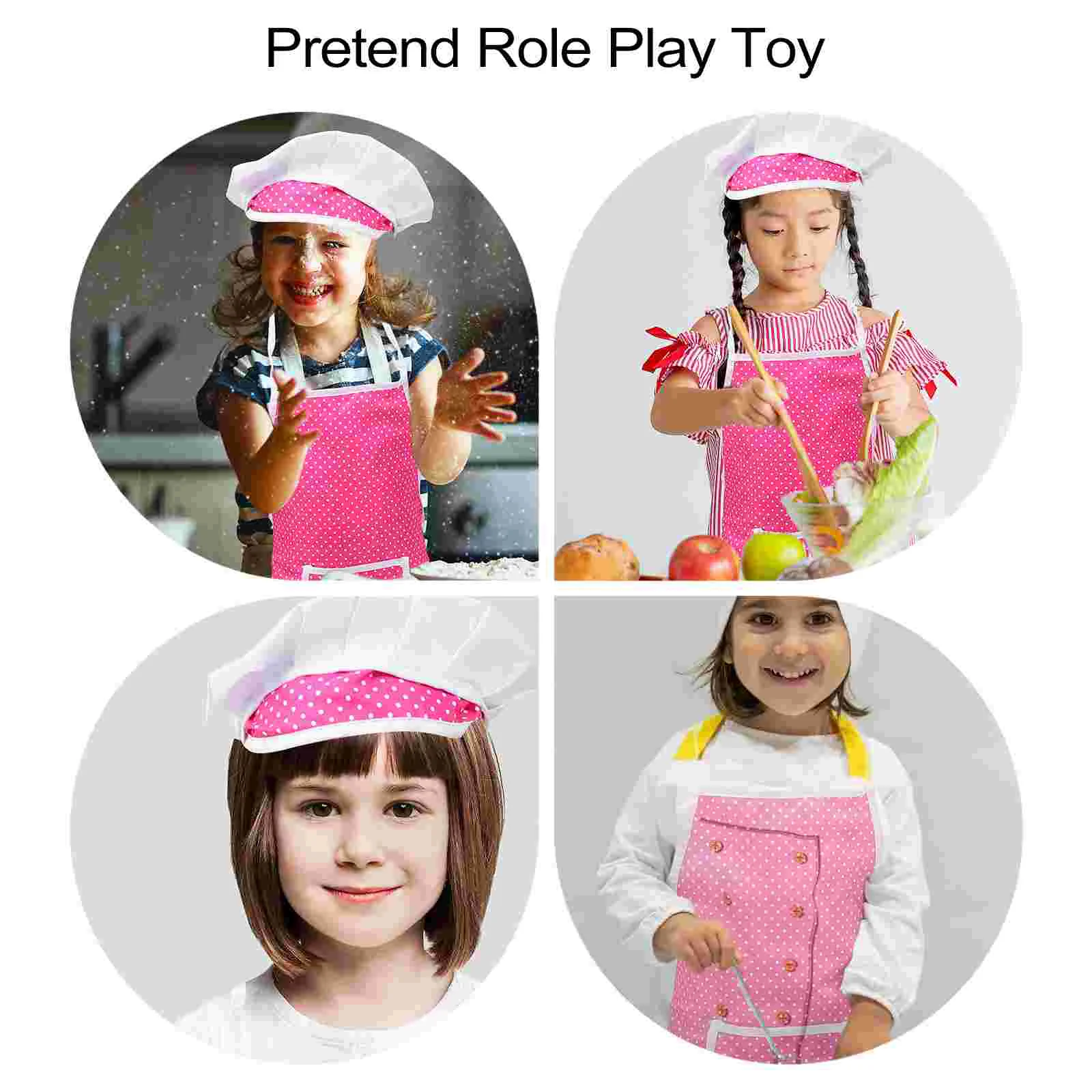 Детский костюм-фартук, Детская кухонная игрушка, имитирующая Посуду, Инструменты для выпечки Для девочек, ткань Для приготовления пищи, посуда для ролевых игр
