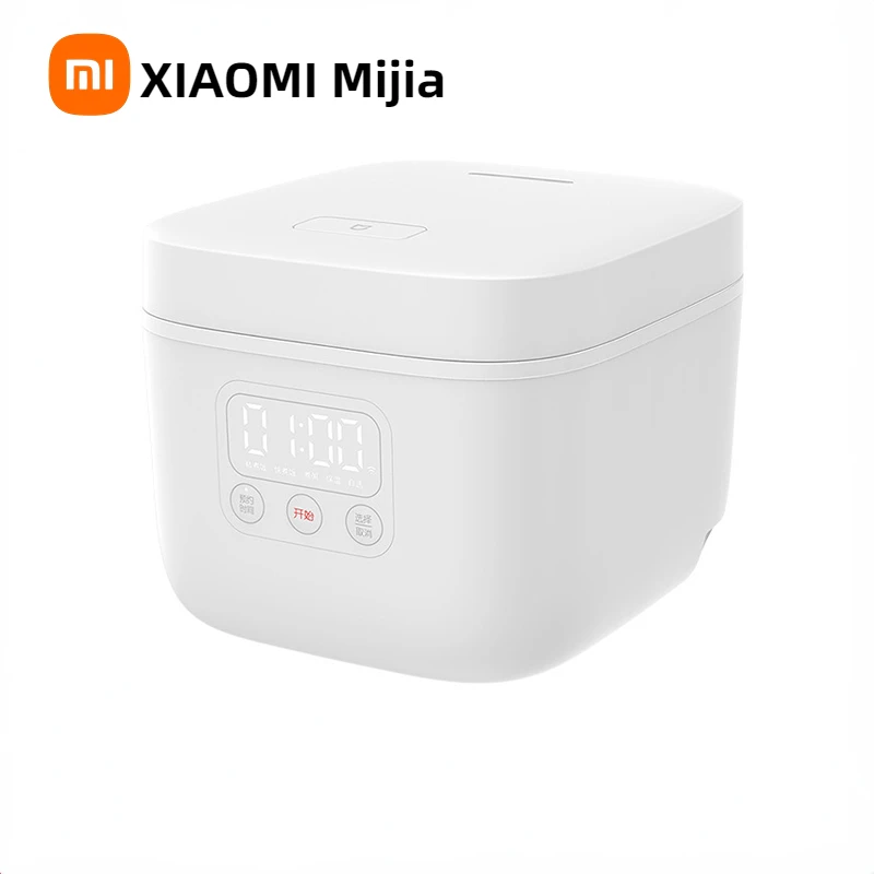 Электрическая рисоварка Xiaomi 1,6 л, кухонная мини-плита, маленькая машина для приготовления риса, интеллектуальное назначение, светодиодный дисплей с приложением