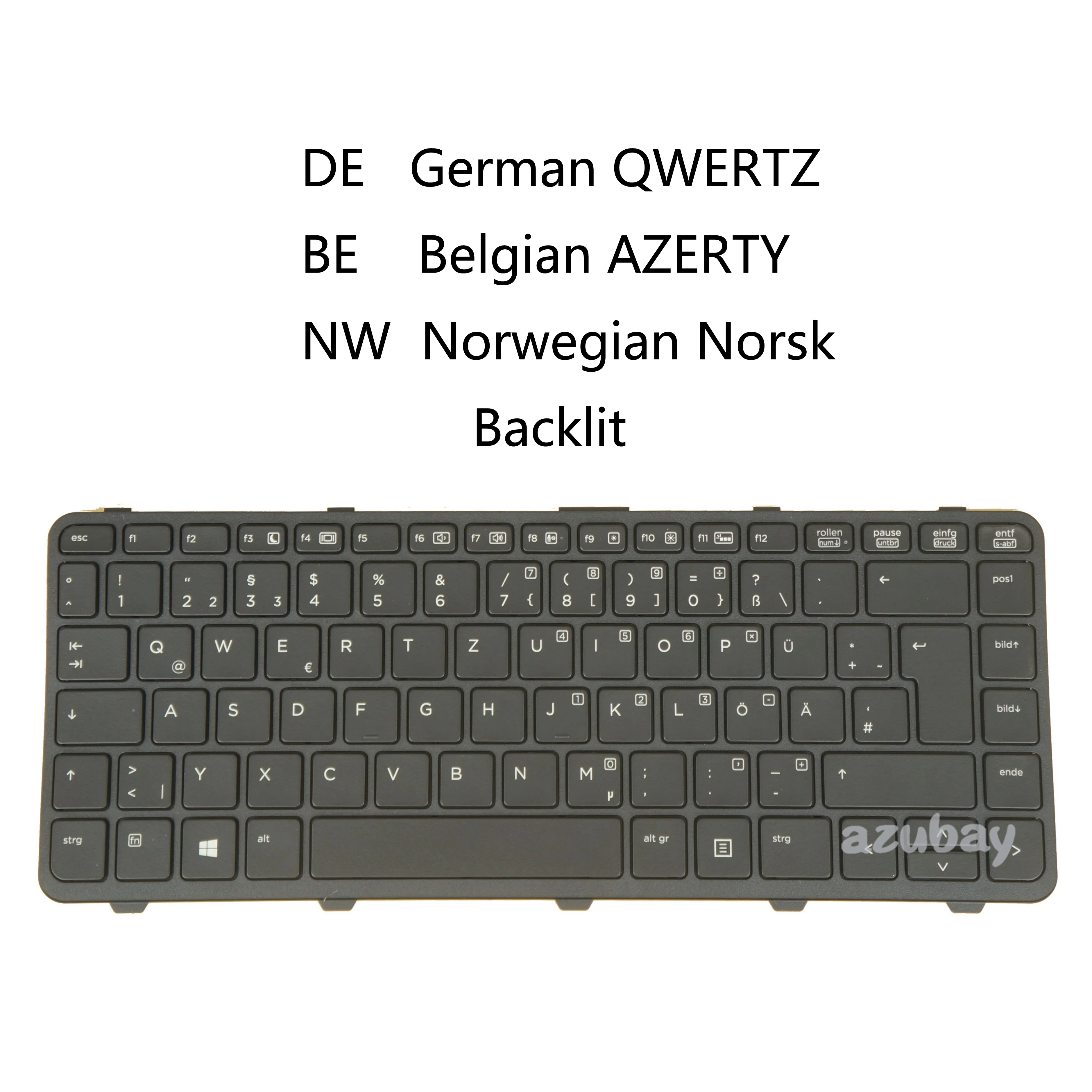 Оригинальная клавиатура для ноутбука с подсветкой HP Probook 640 G1 645 G1, 787294- 780168-A41 091 041 Бельгийский AZERTY Норвежский Немецкий QWERTZ