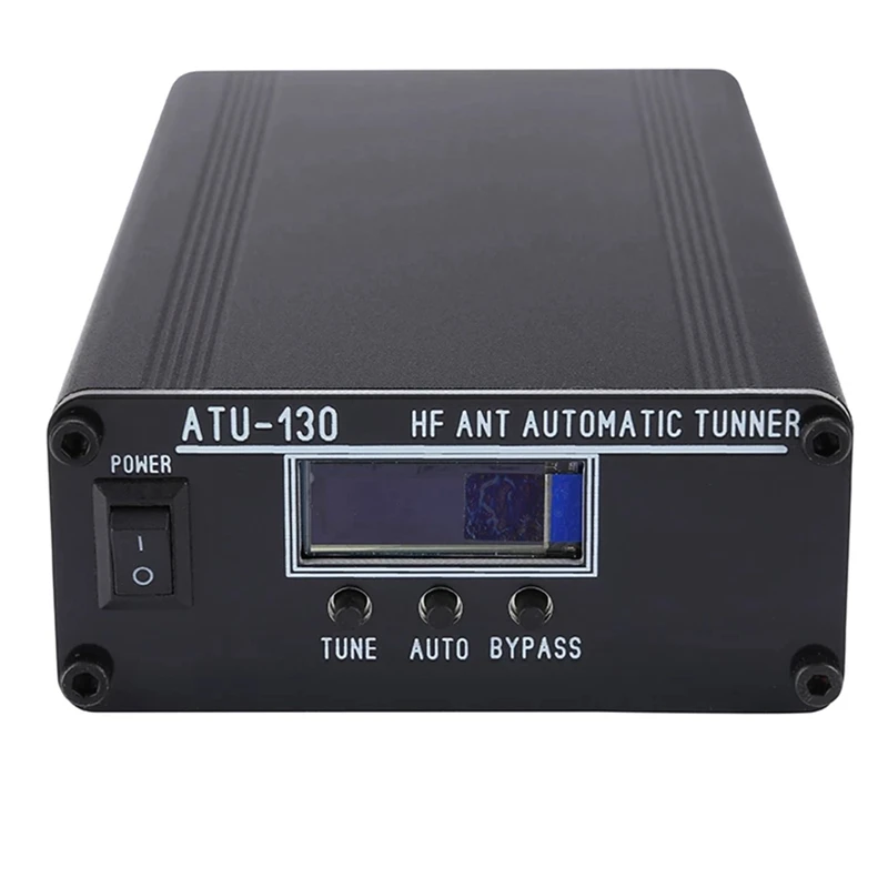 Новый собранный ATU-130 Plus ATU-130+ 1.8- Автоматический антенный тюнер 50 МГц 200 Вт с OLED-дисплеем, Обновление корпуса ATU-100