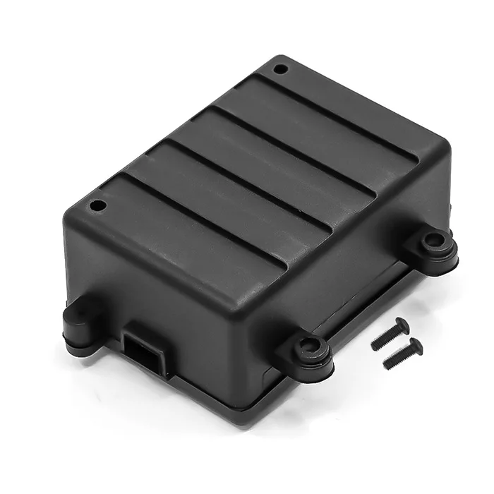 1шт Черный Пластиковый Радиоуправляемый Автомобильный Радиоприемник Box Для 1/10 Scx10 D90 D110 Axial Rc Crawler Car Equipment Box
