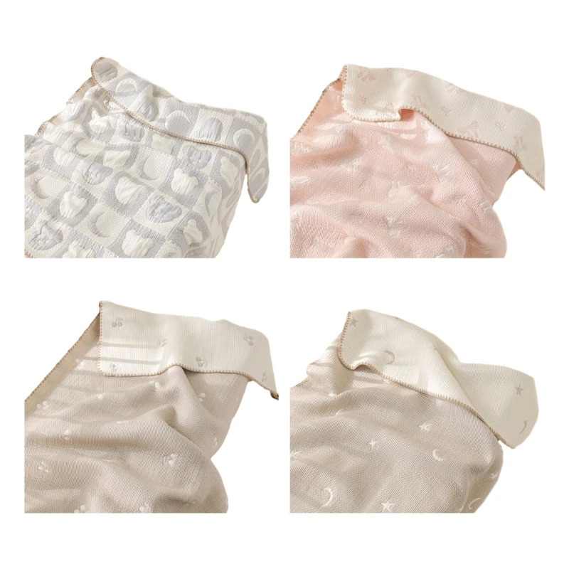 Одеяло для новорожденных Жаккардовое Пеленальное Одеяло Детское Полотенце для Обертывания Подарок для Душа