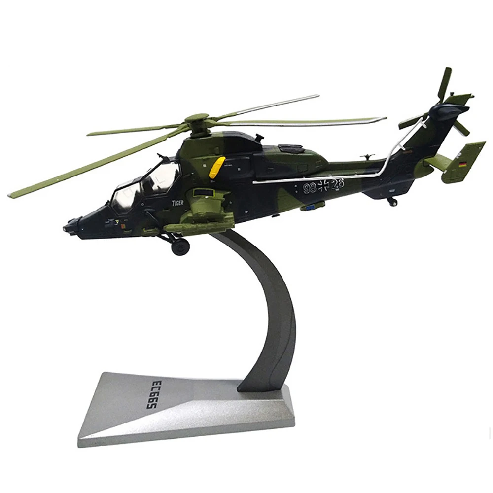 1/72 Масштаб Сплава Eurocopter Tiger Вертолет EC-665 Военный Самолет Истребитель EC665 Модель Игрушки Подарок для Украшения Коллекции