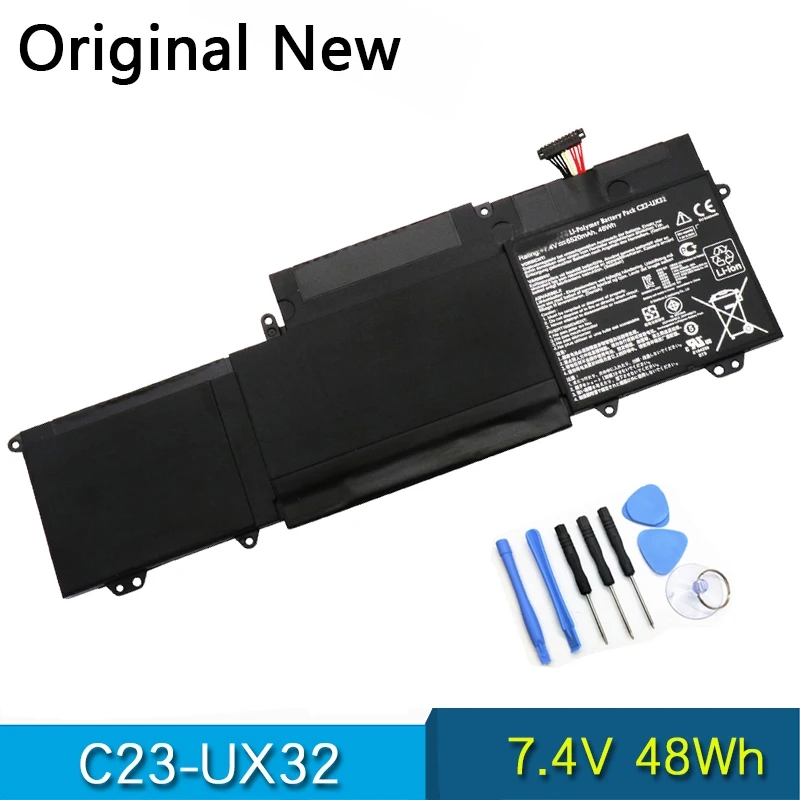 Новый Оригинальный аккумулятор C23-UX32 Для ASUS VivoBook U38N U38N-C4004H ZenBook UX32 UX32A UX32VD UX32LA 7,4 V 48Wh