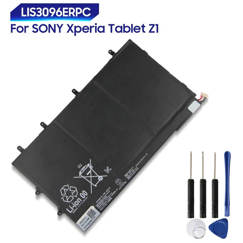 Сменный Аккумулятор Для SONY Xperia Tablet Z Tablet 1ICP3/65/100-3 LIS3096ERPC SGP321 Аккумуляторная Батарея 6000 мАч