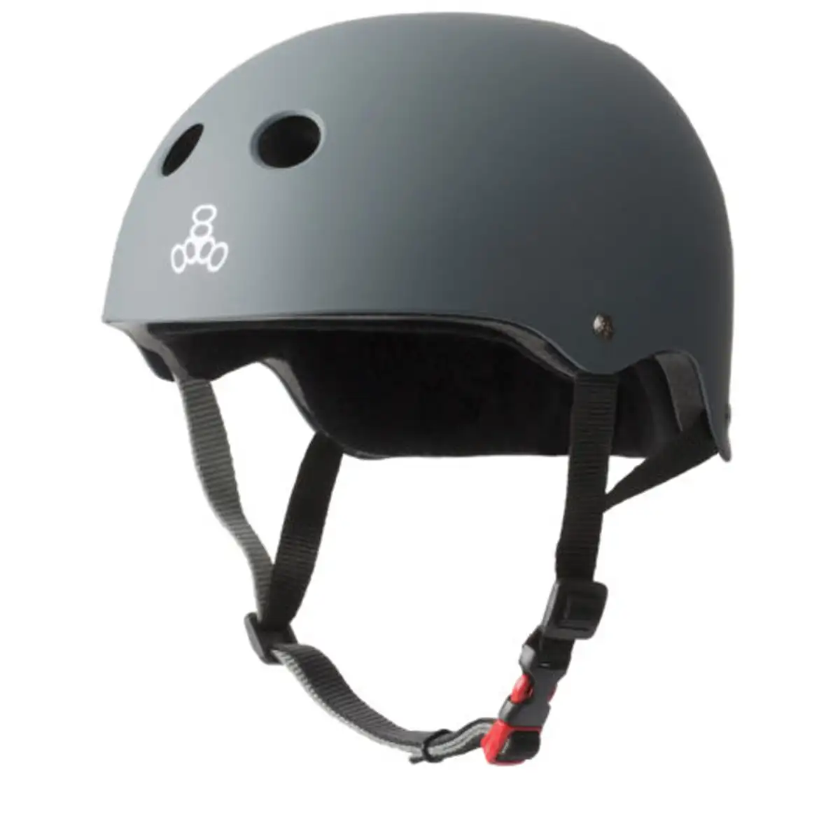 Сертифицированный шлем для защиты от пота для мультиспортивных скейтбордов и велосипедов серого цвета для детей
