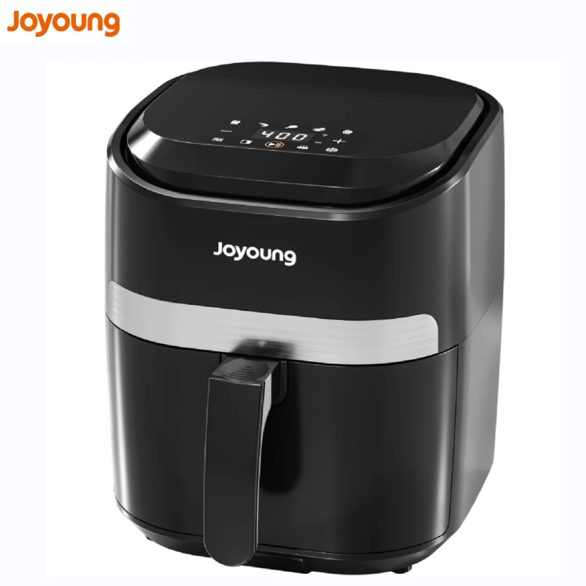 Joyoung - Воздушная Фритюрница с горячей духовкой, Светодиодный экран с 1 сенсорным экраном, переключатель от ℃ до ℉, Корзина с антипригарным покрытием, на 93% меньше жира, 8 в 1, 4,8 Qt