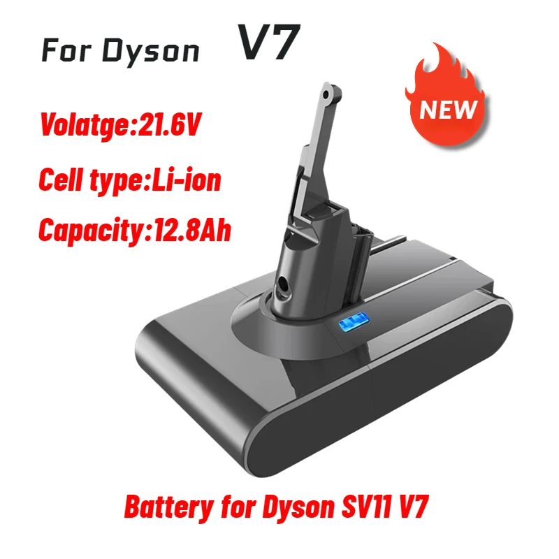 Автарк для аккумулятора Dyson V7 21,6 В 6800 мАч/12800 мАч литиевый пушистый V7 Animal V7 Pro 225403 229687 Инструменты Аккумуляторная батарея